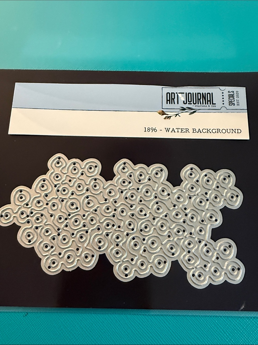 Elizabeth Craft Designs Art Journal Water Background Metal Die